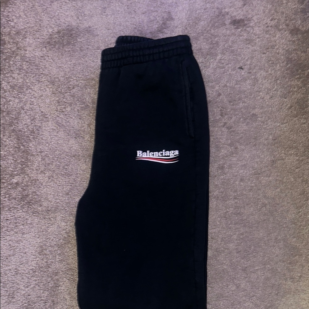 Balenciaga Kids Black Joggers
